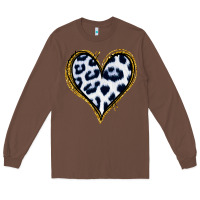 Chestnut Dalmatians Heart Gold Glitter Long Sleeve Tee - Jasminsmagicworld