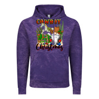 Cloud Purple cowboy christmas gnome Vintage Hoodie - CowGirlArtShop