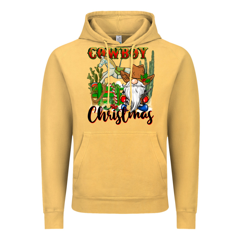 Cowboy Christmas Gnome Vintage Hoodie by CowGirlArtShop | Teevron