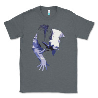 Charcoal Heather sadako 1 Classic Tee - ArtChic