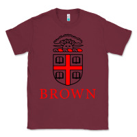 Burgundy brown university Classic Tee - ArtChic