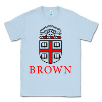 Dusty Blue brown university Classic Tee - ArtChic