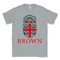 Heather Grey brown university Classic Tee - ArtChic
