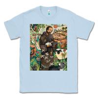 Dusty Blue saint francis Classic Tee - ArtChic