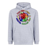 Heather Grey oncology team sunflower Heavyweight Hoodie - BarkalooDesign