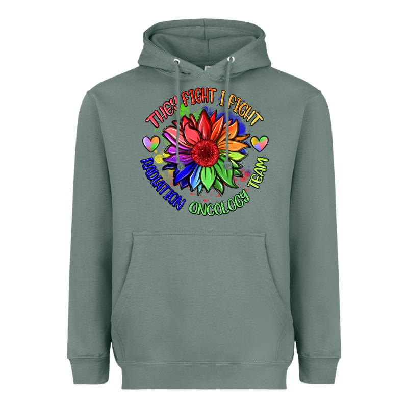 Oncology Team Sunflower Heavyweight Hoodie by BarkalooDesign | Teevron