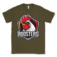 Army Green rooster art Classic Tee - ArtChic