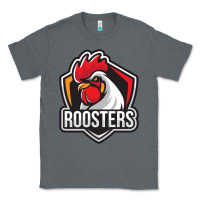 Charcoal Heather rooster art Classic Tee - ArtChic
