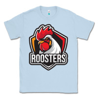 Dusty Blue rooster art Classic Tee - ArtChic