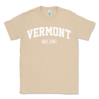 Mushroom vermont vintage state athletic style pullover hoodie Classic Tee - ArtChic
