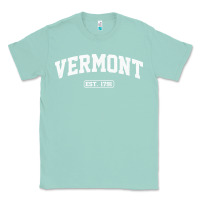 Seafoam vermont vintage state athletic style pullover hoodie Classic Tee - ArtChic