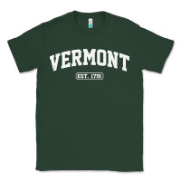 Sports Green vermont vintage state athletic style pullover hoodie Classic Tee - ArtChic