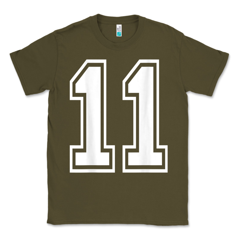 Number 11 Shirt Sports Player Number Back Of Shirt Classic Tee by ArtChic | Teevron