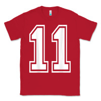 Red number 11 shirt sports player number back of shirt Classic Tee - ArtChic