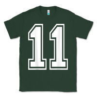 Sports Green number 11 shirt sports player number back of shirt Classic Tee - ArtChic