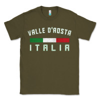 Army Green valle d'aosta italia italy region typography design Classic Tee - ArtChic