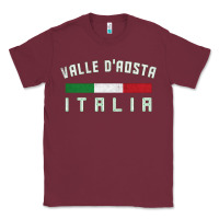 Burgundy valle d'aosta italia italy region typography design Classic Tee - ArtChic