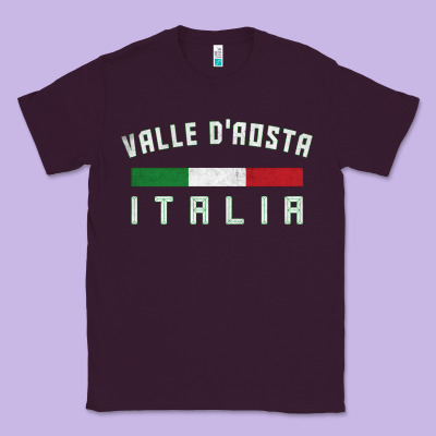 Valle D'aosta Italia Italy Region Typography Design Classic Tee Designed By Artchic