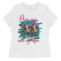 White Hangin With My Heifers Ladies Tee - Bettercallsaul