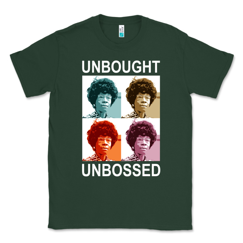 Unbought Unbossed Shirley Chisholm Retro Vintage Gift Long Sleeve T Sh Classic Tee by ArtChic | Teevron