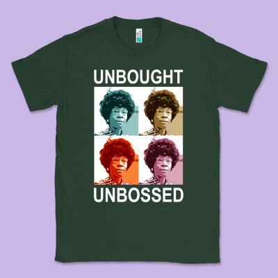 Unbought Unbossed Shirley Chisholm Retro Vintage Gift Long Sleeve T Sh Classic Tee Designed By Artchic