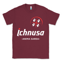 Burgundy ichnusa Classic Tee - ArtChic