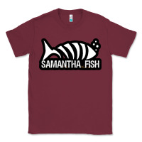 Burgundy SAMANTHA FISH MUSIC ARTWORK Essential Classic Tee - ArtChic
