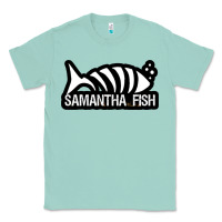 Seafoam SAMANTHA FISH MUSIC ARTWORK Essential Classic Tee - ArtChic