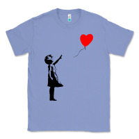 Colony Blue banksy girl with balloon Classic Tee - ArtChic
