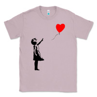 Lilac banksy girl with balloon Classic Tee - ArtChic