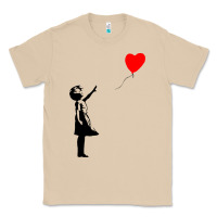Mushroom banksy girl with balloon Classic Tee - ArtChic