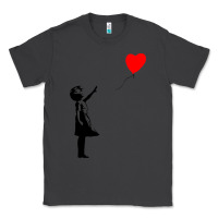 Smoke banksy girl with balloon Classic Tee - ArtChic