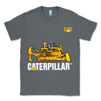 Charcoal Heather bulldozercat 1 Classic Tee - ArtChic