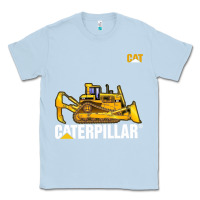 Dusty Blue bulldozercat 1 Classic Tee - ArtChic