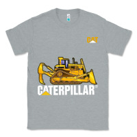 Heather Grey bulldozercat 1 Classic Tee - ArtChic