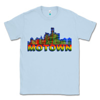 Dusty Blue MOTOWN Classic Tee - ArtChic