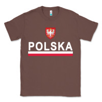 Sporty Polska Flag And Emblem Polish Coat Of Arms Pullover Hoodie Classic Tee | Teevron
