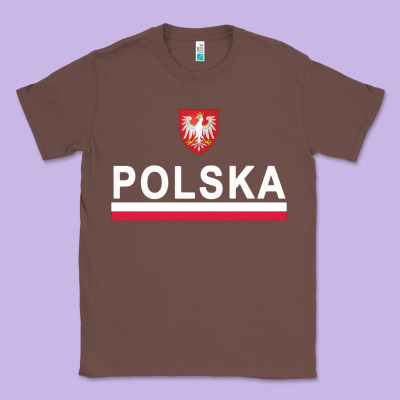Sporty Polska Flag And Emblem Polish Coat Of Arms Pullover Hoodie Classic Tee Designed By Artchic