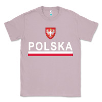 Lilac Sporty Polska Flag And Emblem Polish Coat Of Arms Pullover Hoodie Classic Tee - ArtChic