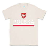 Natural Sporty Polska Flag And Emblem Polish Coat Of Arms Pullover Hoodie Classic Tee - ArtChic
