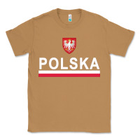 Toasted Coconut Sporty Polska Flag And Emblem Polish Coat Of Arms Pullover Hoodie Classic Tee - ArtChic
