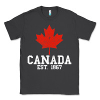 Smoke vintage canada est.1867 maple leaf canadian flag r Classic Tee - ArtChic