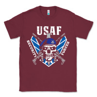 Burgundy US Air Force Security Forces Classic Tee - ArtChic