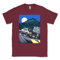 Burgundy initial d poster hipster Classic Tee - ArtChic