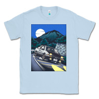 Dusty Blue initial d poster hipster Classic Tee - ArtChic