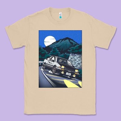 Initial D Poster Hipster Classic Tee Designed By Artchic