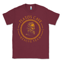 Burgundy platos cave rescue team ancient greek philosophy p Classic Tee - ArtChic