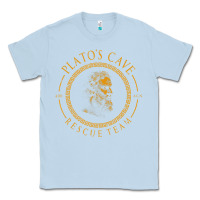 Dusty Blue platos cave rescue team ancient greek philosophy p Classic Tee - ArtChic