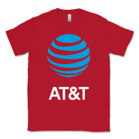 Red At&t Classic Tee - ArtChic