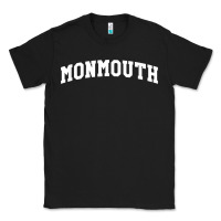 Black Monmouth Arch Retro University Style Classic Tee - ArtChic
